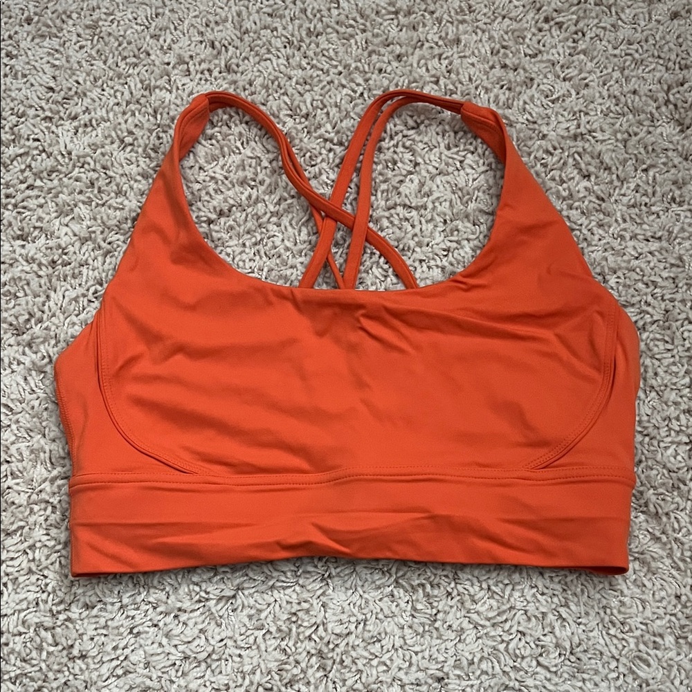 Women's Orange Sports Bra